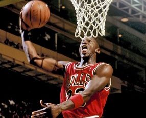 Michael Jordan at Boston Garden