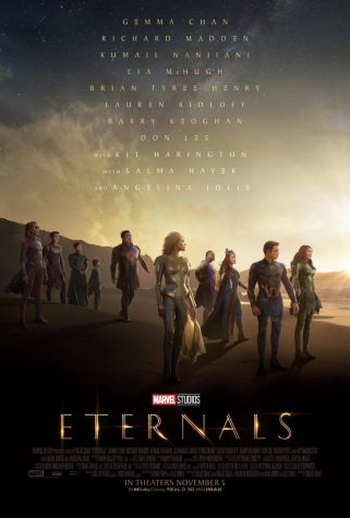 The official poster for “Eternals,” featuring a brand new cast of Marvel characters. Photo courtesy of Flickr.