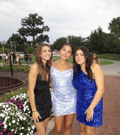 Fashion trends this year for the homecoming dance included bright and sparkly.