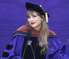 Taylor Swift graduating from NYU with Honorary Doctorate in Fine Arts in May 2022. (Photo courtesy of Wikimedia.)