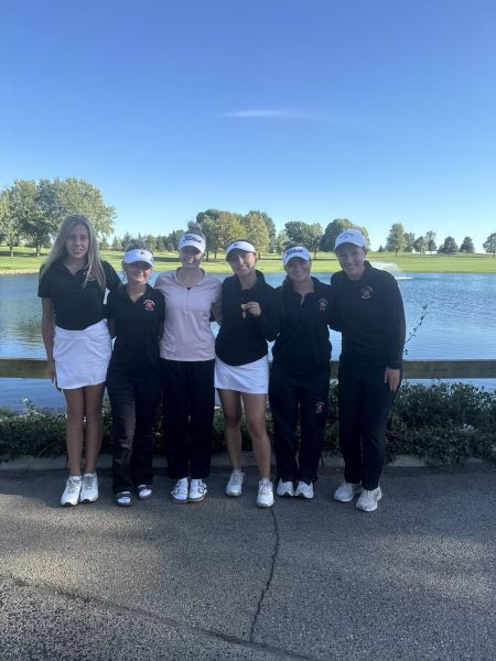 East girls’ golf after regionals. Photo courtesy of @stcegirlsgolf on Instagram.