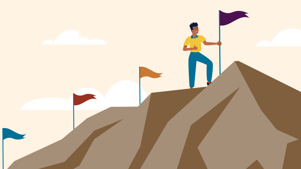 A person climbs the mountain of opportunity as they seek to find their calling. Photo courtesy of The Loomis Agency.