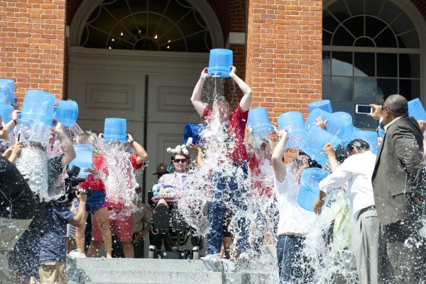 People pour buckets of ice-cold water on themselves to raise awareness about mental health. Photo courtesy of Flickr.