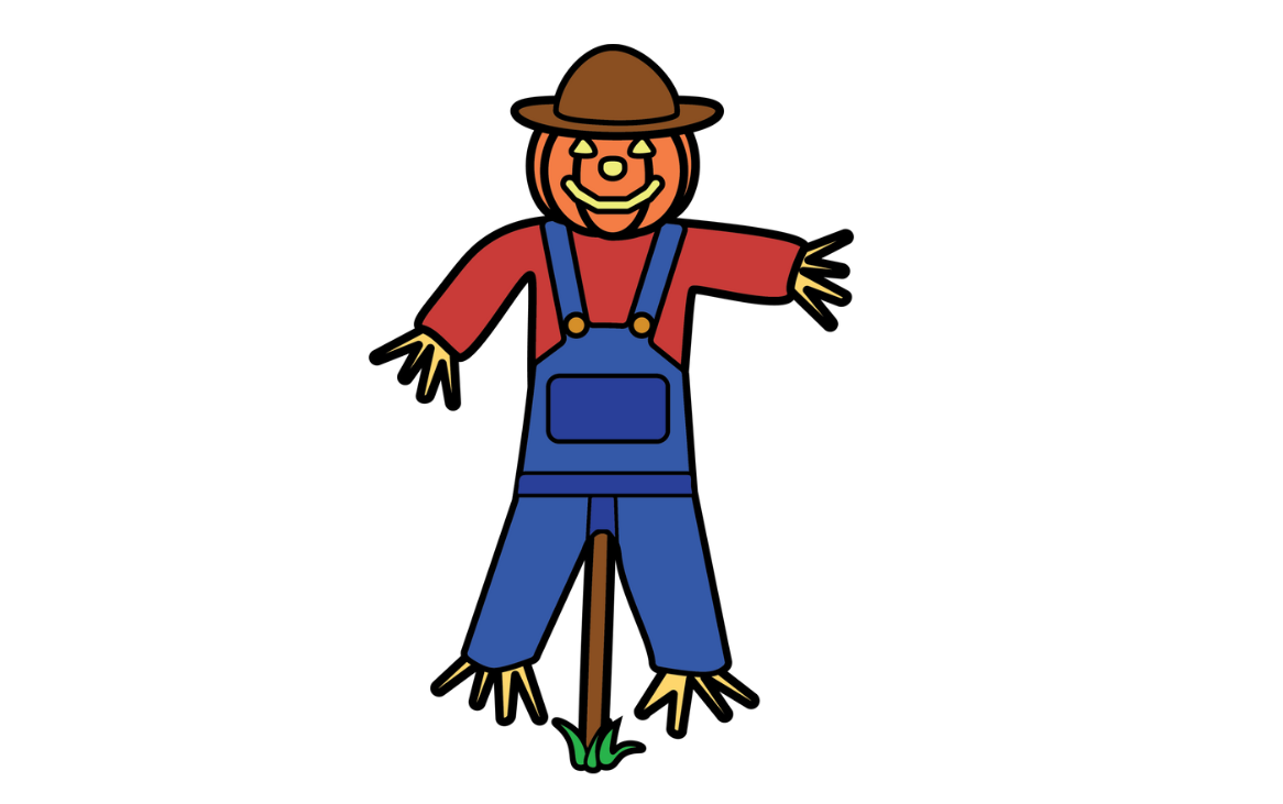 Illustration of a Scarecrow. Graphic by Hayden Kropp.
