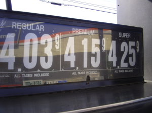 Inflated gas prices as a result of the war with Iran. Photo courtesy of Wikimedia commons.